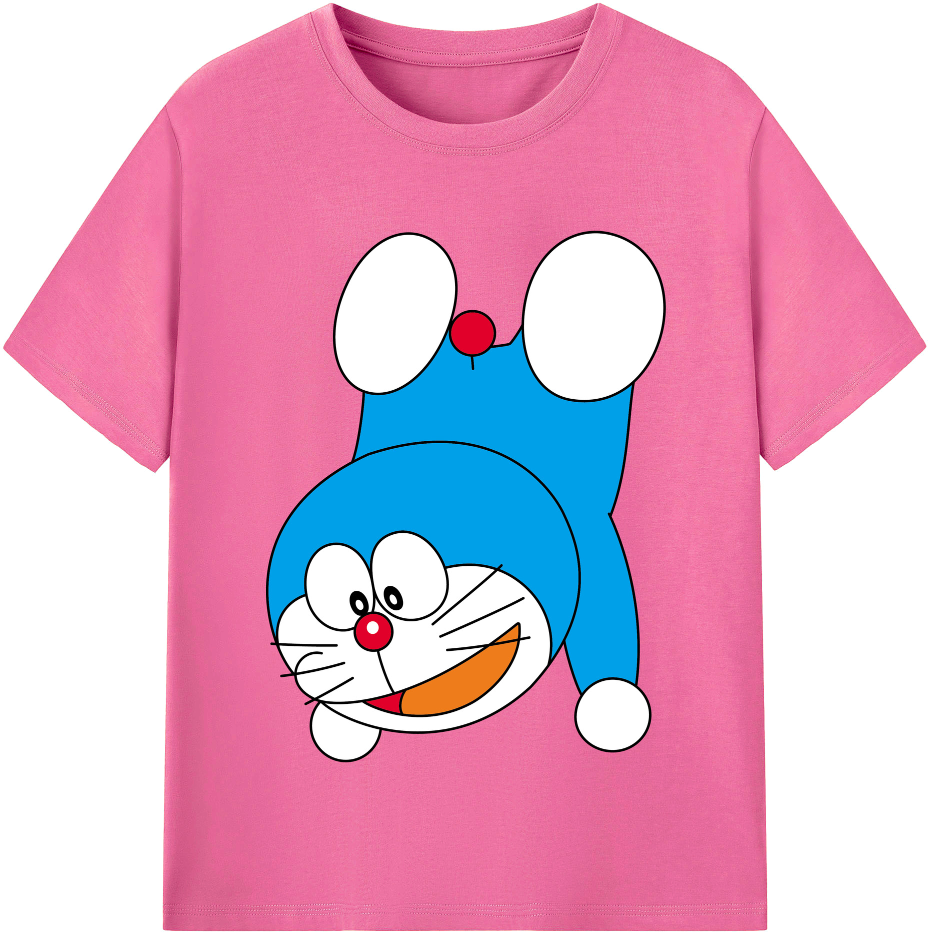 （画像用） ドラえもん Doraemon レディースカジュアルプリントTシャツ（綿100％）